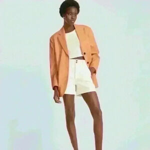Everlane The ’80s Blazer Jacket Orange Size 2